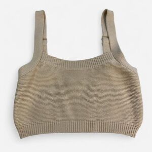 SABO Tan Knit Crop Top
